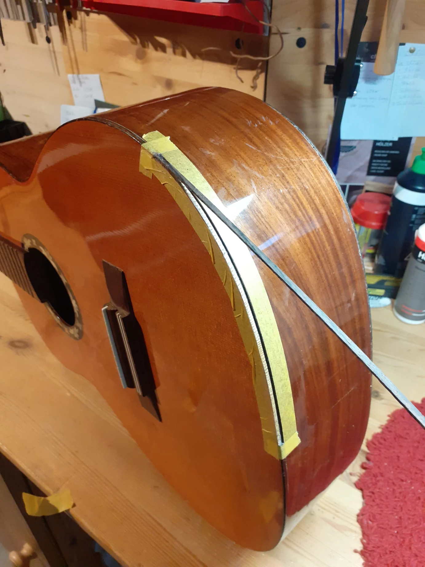 Rudolf Stark Konzertgitarre Restaurierung – Detailansicht 13 – Gitarrenreparatur Heier Guitars bei Dresden und Meißen